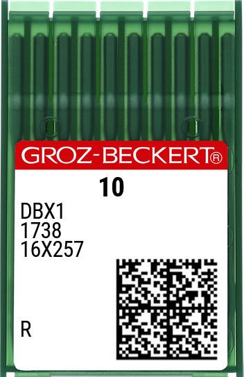 Aiguilles 16X257 / 1738 / 16x231 / DBX1 R Groz-Beckert (x10 aiguilles)