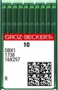 Aiguilles 16X257 / 1738 / 16x231 / DBX1 R Groz-Beckert (x10 aiguilles)