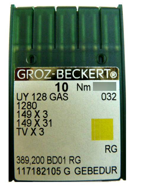 Aiguilles UY 128 GAS RG GEBEDUR GROZ BECKERT  (X10 aiguilles)