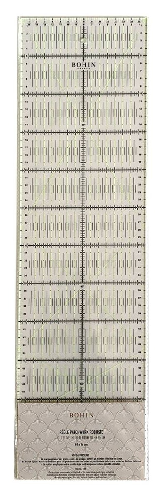 Règle patchwork acrylic 16 x 60cm BOHIN