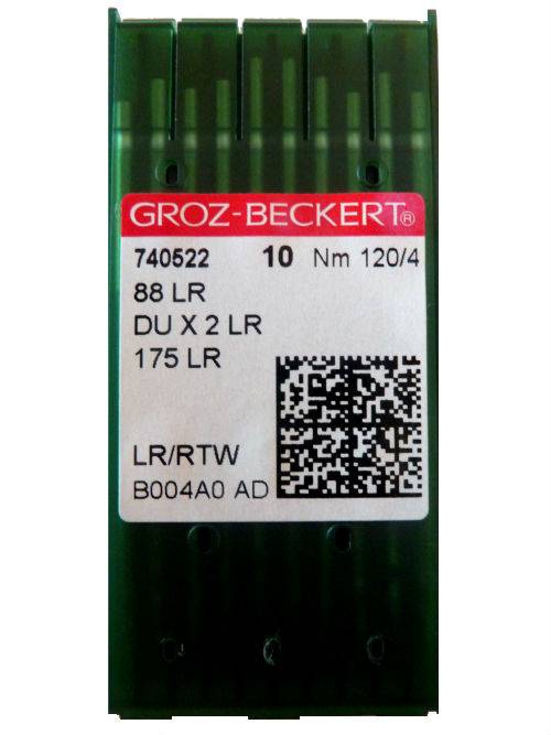 Aiguilles pour machine a coudre industrielle groz-beckert 88 LR (X10 aiguilles)