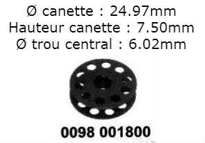 Canette 0098 001800 DURKOPP-ADLER 91/98/252/253/254/255/256