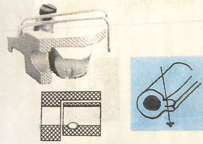 Kit pied a jonc (passepoil) Branche à gauche/Couture à droite ADLER 67/69/167/267/269