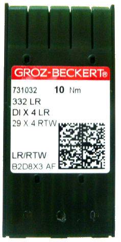 Aiguilles GROZ BECKERT 332 LR pour machine a coudre industrielle