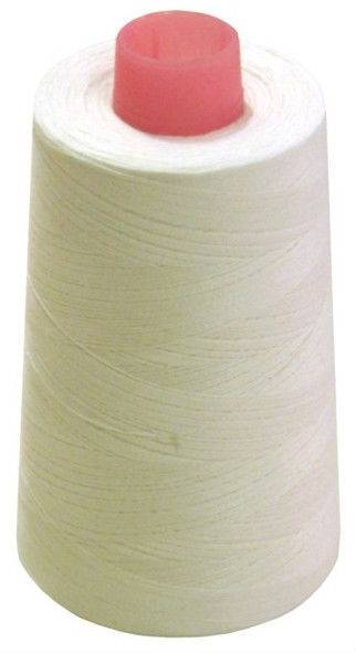 Cône de fil à coudre polyester 4500m écru