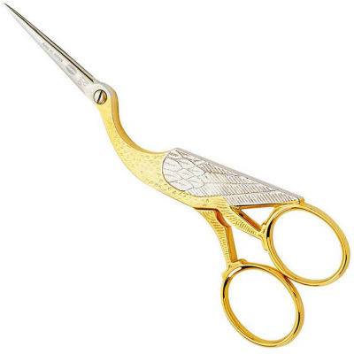 Ciseaux broderie doré cigogne 9cm professionnel