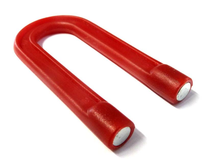 AIMANT EN U ROUGE POUR EPINGLES