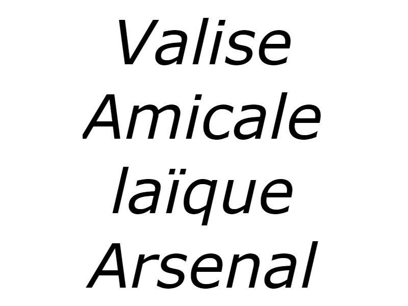 Valise amical laïque ARSENAL