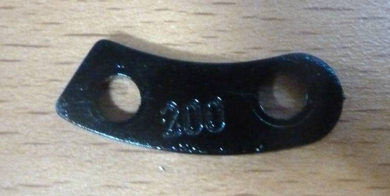 Cale 200 ADLER 204/205 réf 0204 150300