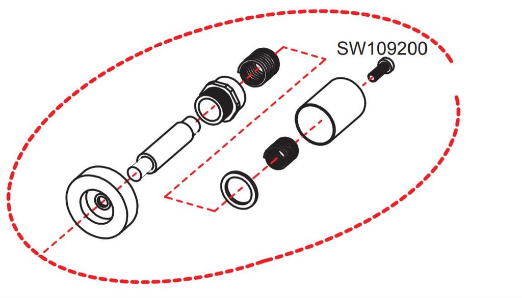 Vis de meule RASOR SW100 réf SW109200