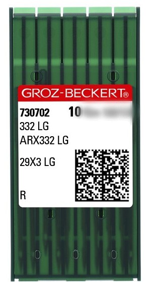 Aiguilles 332 LG pointe R machine a coudre industrielle GROZ BECKERT (x10 aiguilles)
