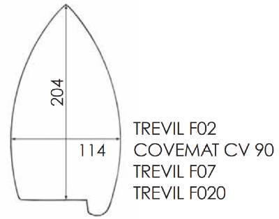 Semelle téflon COVEMAT CV90