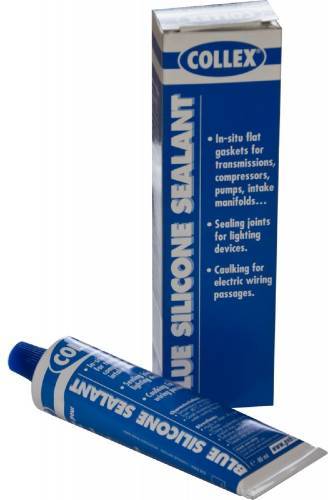 Pâte à joint silicone bleue