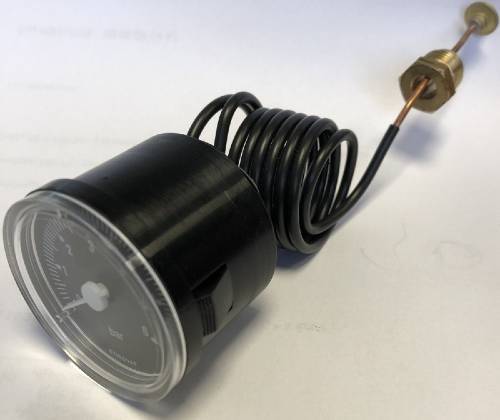 Manomètre avec bulbe pour chaudière STIROVAP MAXI MINOR (6.5 litres)