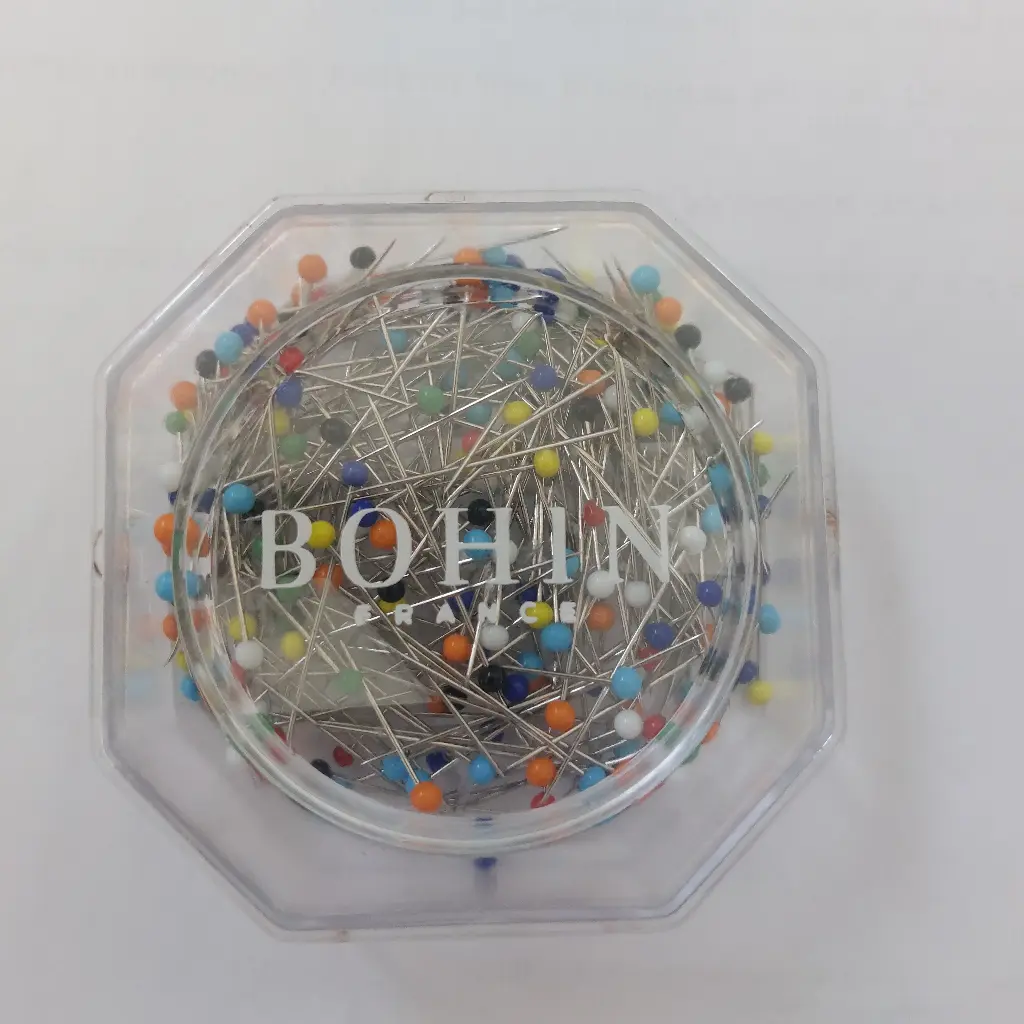 Boite de 200 épingles tête de verre 30mm x 0.60mm BOHIN 26598