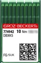 Aiguilles DBXK5 FG/SUK Groz-Beckert (x10 aiguilles)