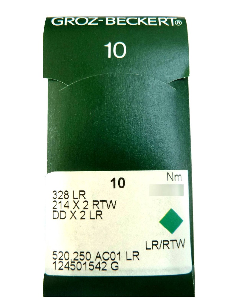 AIGUILLES 328 LR GROZ BECKERT (X10 aiguilles)
