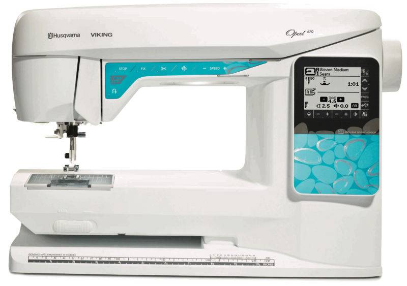 Machine a coudre HUSQVARNA OPAL 670 PLUS LIVRABLE