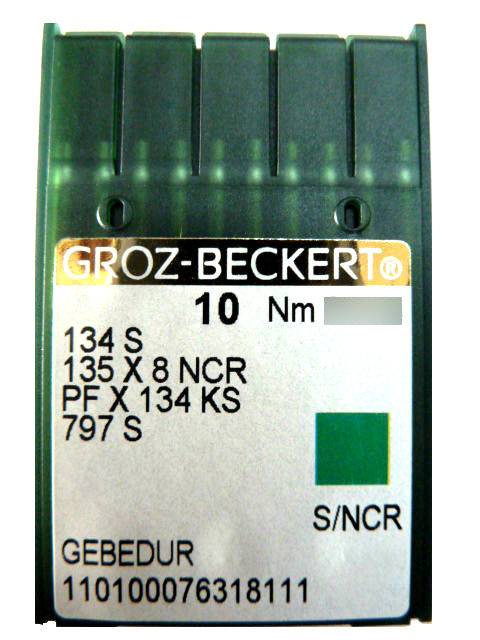 Aiguilles pour machine a coudre industrielle Groz-Beckert 134 S GEBEDUR (X10 aiguilles)