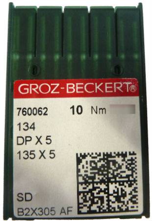Aiguilles pour machine a coudre industrielle Groz-Beckert 134 SD (X10 aiguilles)