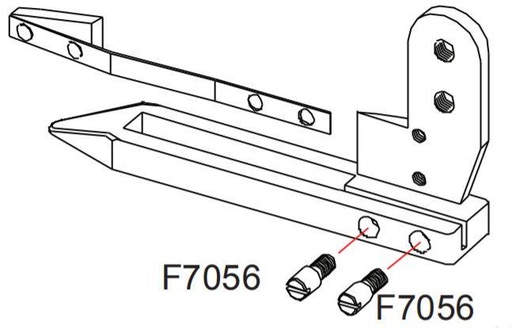 [F7056] Vis de contre lame OPTIMA702 RASOR réf F7056