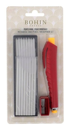 [91489] Crayon craie porte mine minérale blanche BOHIN
