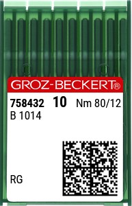 [B1014RG80GB] Aiguilles B1014 RG Ø80 Groz-Beckert (x10 aiguilles)