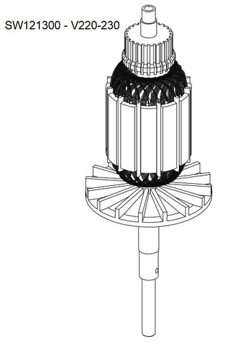 [SW121300] Moteur 220V SW121300 RASOR SW12