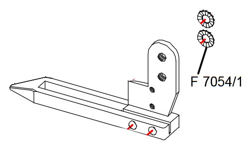 [F7054/1] Rondelle frein pied RASOR Speedcut réf 7054/1