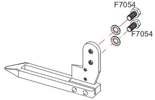 [F7054] Vis de pied F7054 RASOR Optima et Speedcut