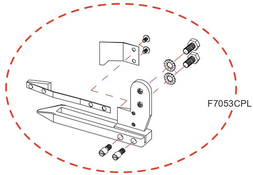 [F7053CPL] Pied complet RASOR Optima et Speedcut F7053CPL