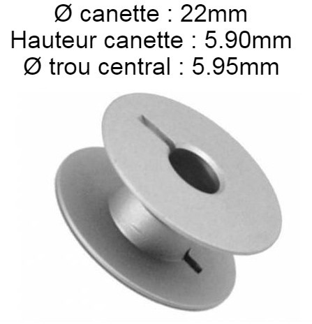 [9033A] Canette aluminium standard PFAFF 9033A