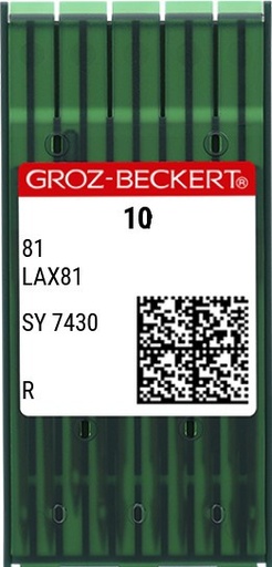 Aiguilles LAX81 R Groz-Beckert (x10 aiguilles)